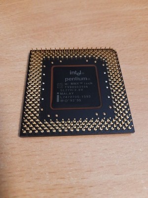 Intel Pentium MMX 166 MHz SL27H  Sockel 7 Vintage Retro CPU 1997