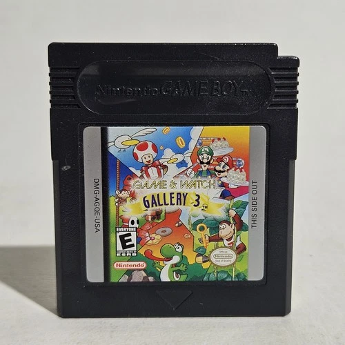 Game and Watch Gallery 3 (Nintendo GameBoy Color, 1999) Cartridge Tested