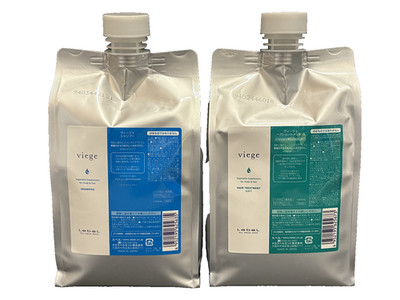 Lebel Viege Shampoo 1000ml + Treatment S 1000ml Refill