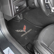 Lloyd Mats Custom-fit All-weather Rubber Floor 2pc - Front Mats Black