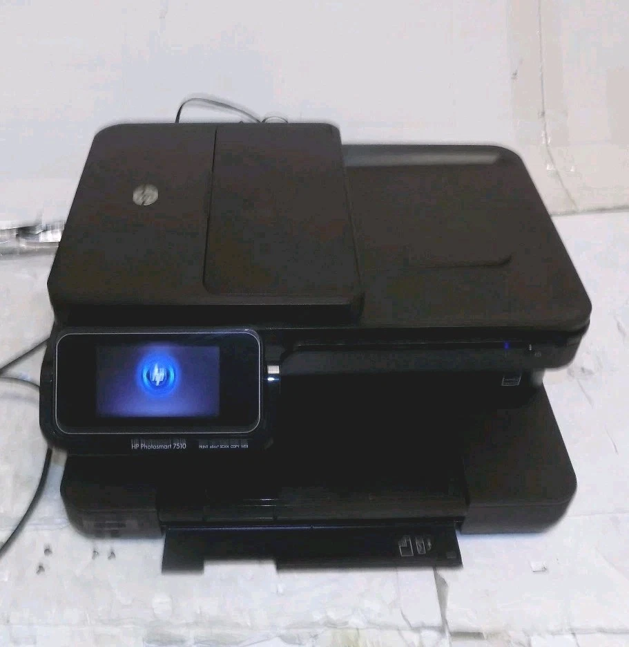 Hp Photosmart 7510 Wireless E-All-In-One Inkjet Printer No Ink Untested - Image 2 of 3