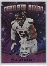 2025 Certified Stars Mirror Purple 247/299 Will Anderson Jr #CST-WAJ 5y7
