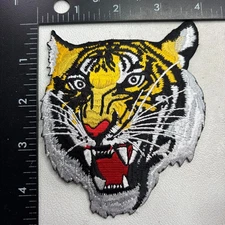 Beautiful ROARING TIGER Embroidered Patch (Wildlife, Animal) 00.2
