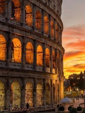Diamond Art Kits for Adults,The Colosseum at Sunset 5D Diamond Painting Kits ...