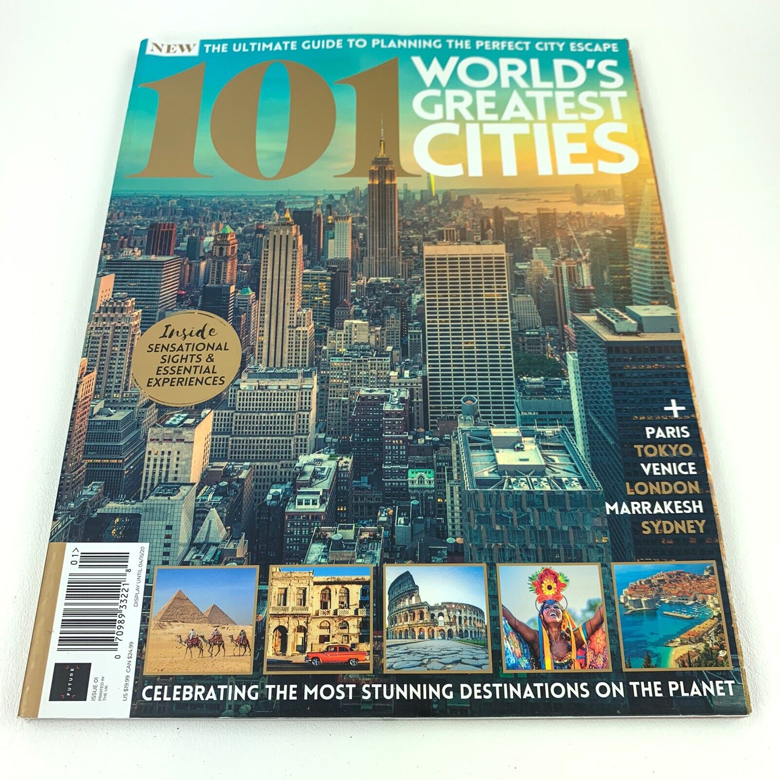 101 WORLD'S GREATEST CITIES MAGAZINE * ISSUE, 2020 * ISSUE # 01 * DISPLAY  UNTL APRIL, 15th 2020 * PRINTED IN UK * ( PLEASE NOTE: ALL THESE MAGAZINES