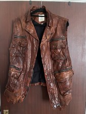 Rare Diesel Leather Waistcoat