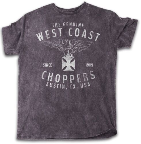 WCC West Coast Choppers T-Shirt Eagle Black - Picture 1 of 2