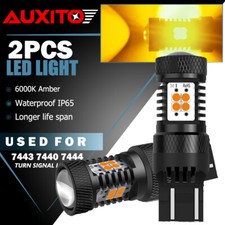 Auxito Amber 74437440 Led Front Turn Signal Light Bulbs No Hyper Flash Canbus