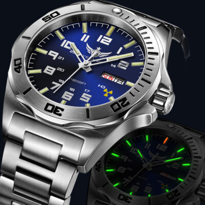 Yelang Men Automatic Mechanical Watch Japan Mov't 24Jewels Luminous WR100M