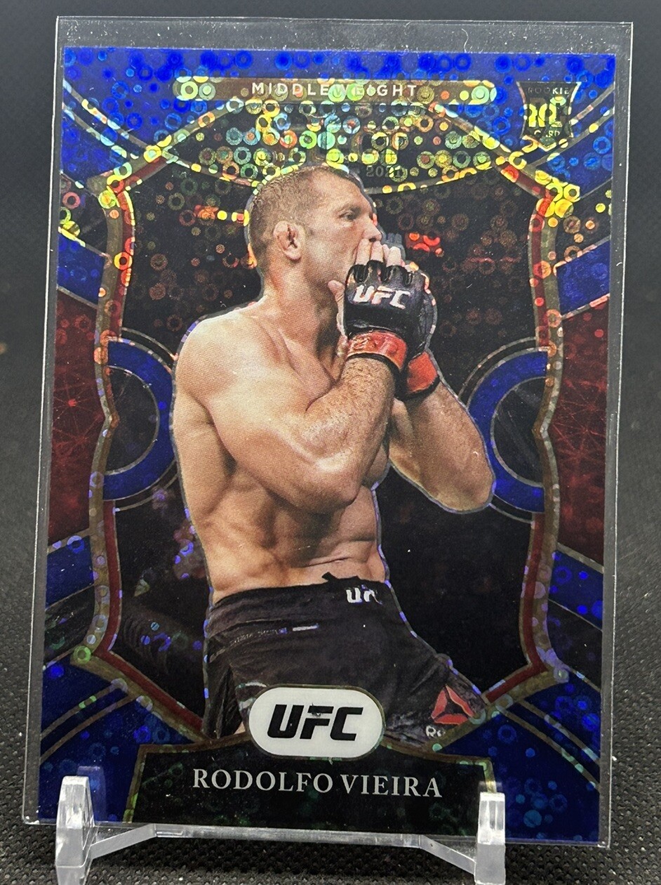 2021 Panini Select UFC H2 RODOLFO VIEIRA RC BLUE Disco Prizm #89 Concourse /99