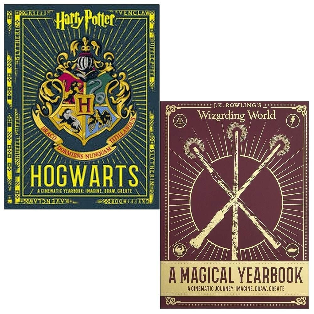 Harry Potter: Hogwarts,J.K. Rowling's Wizarding World  2 Books Collection Set