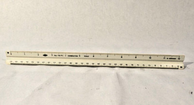 ALVIN 119 PC Plastic Architect Triangular Scale , Drawing Drafting....