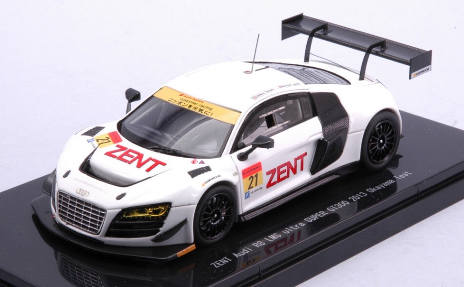 Car Model 1:43 Scale ZENT AUDI R8 LMS ULTRA SUPER GT300 2013