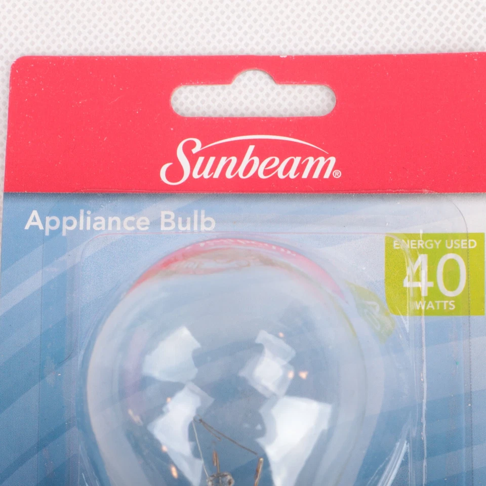 Lâmpada para eletrodomésticos Sunbeam 40 Watts transparente microondas - fogão - forno ou geladeiras - Imagem 2 de 4