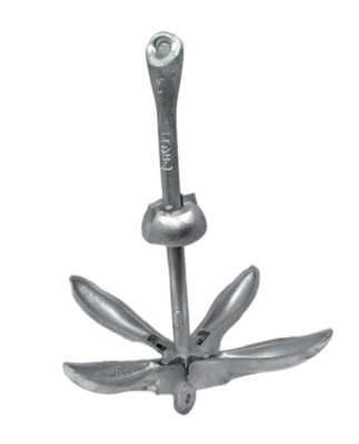 Extreme Max BoatTector 3006-6666 Galvanized Folding Grapnel Anchor 9 lbs