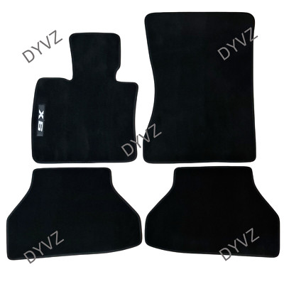 Car Floor Mats Velour For BMW X6 E71 2008 2013 Waterproof Black New Anti slip X6