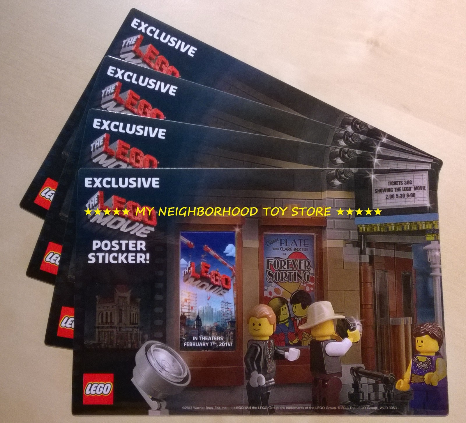 RETIRED - LEGO 5002891 (10232) 1 pc. THE LEGO® MOVIE POSTER STICKER (2013) - NEW