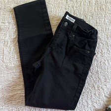 DENIZEN Levi's Boys Skinny Fit Jeans 216 Size 14 Black Stretch Zip Front 26x27