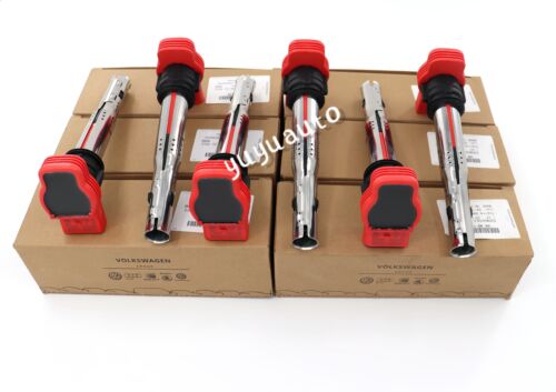 6x NEW OEM RED IGNITION COIL VW Touareg 06E905115G AUDI A6 A4 S5 R8 A8 3.0T 4.2 - Picture 4 of 10