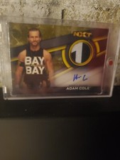 2019 Topps WWE NXT Adam Cole 2-Color Shirt Relic Auto /10 #AS-AC