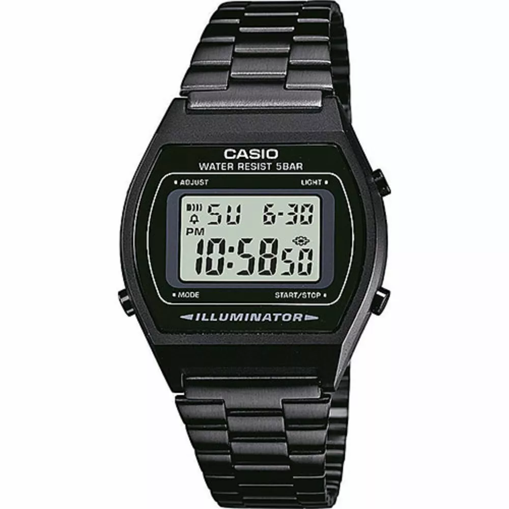 Casio Watch B640WB-1A Digital Retro Unisex Mens Watch Black Steel Original  B640