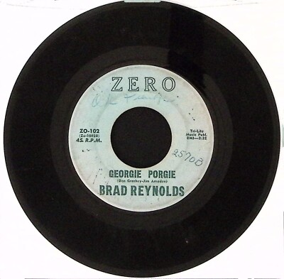 BRAD REYNOLDS PRETTY POLLY/GEORGIE PORGIE ZERO RECORDS VINYL 45 48-87