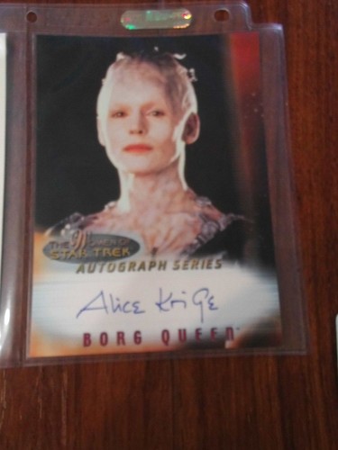 x1 Alice Krige Borg Queen Auto Autograph A4 Women of Star Trek In Motion 5X7 - Picture 2 of 3