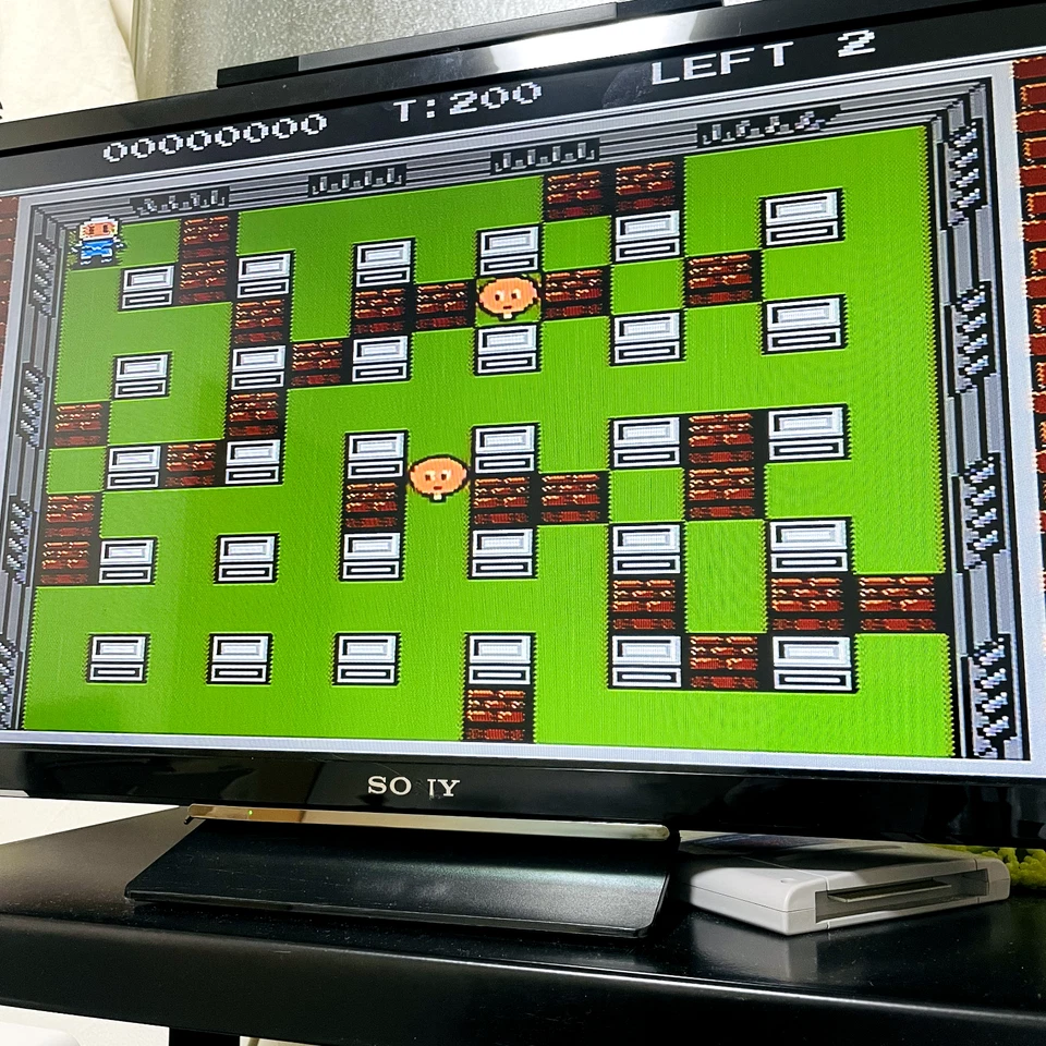 Bomberman 2 Nintendo Famicom Hudson Soft 1991 Japanese Version HFC-2X Action - Image 4 of 4