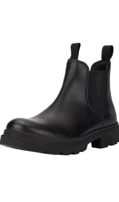 ECCO Grainer Black Chelsea Ankle Boots Water Resistant EU 45 Men's 11 - 11.5 US 