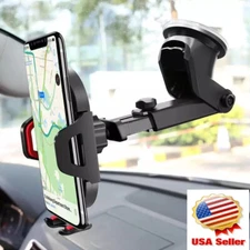 Car phone Holder Adjustable windshield Dashboard Sticky Pad Universal Mount 