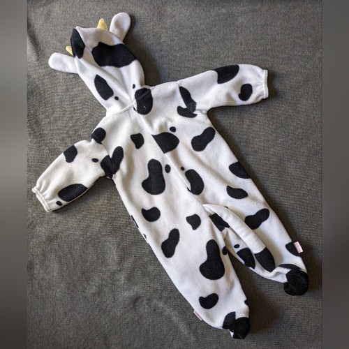 Unisex Boy Girl Plush Fleece Cow Farm Dress Up Halloween Costume 3-6M - Picture 2 of 10