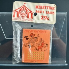 Herbert Specialty Co Punch Board Game Vintage NOS New Life of the Party Coo Coo