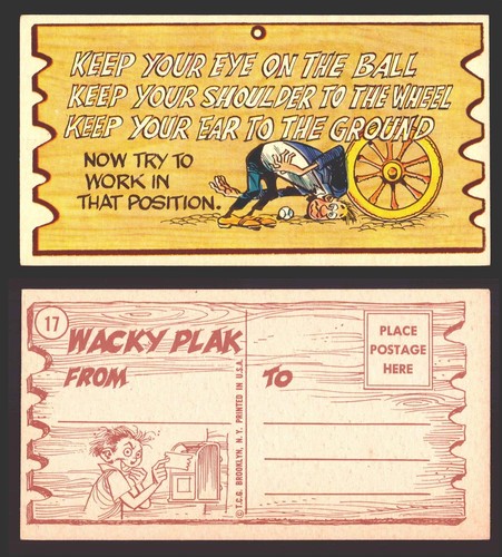 Wacky Plaks 1959 Topps Vintage Trading Cards You Pick Singles #1-88 - Picture 15 of 104