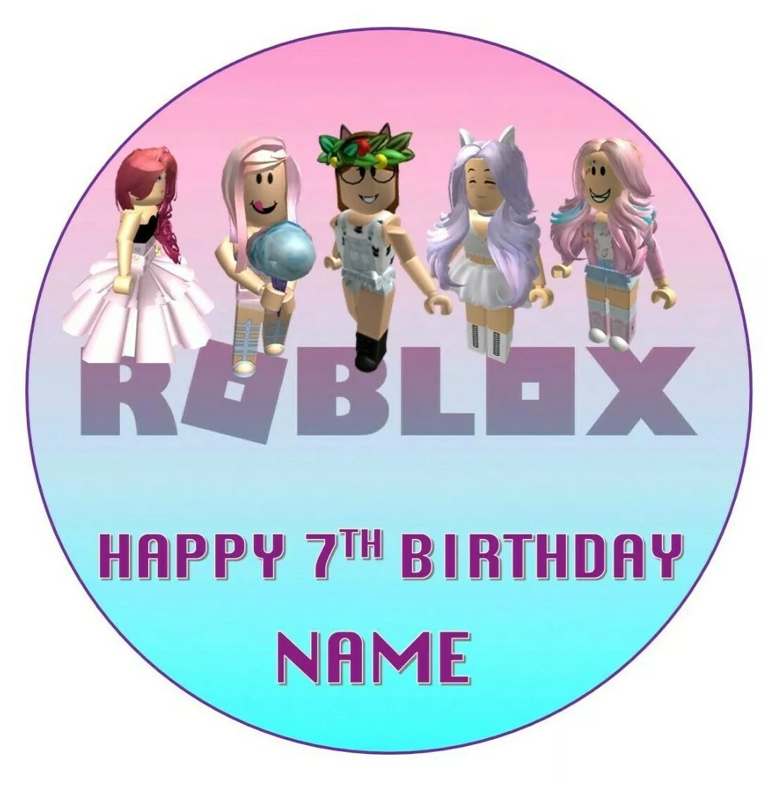 Roblox Logo Shape (can be personalised)  Edible Icing Images – Edible Cake  Toppers