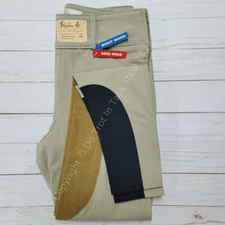 Tailored Sportsman Ladies Trophy Hunter Sock Bottom Breech Side Zip Mid-Rise TAN