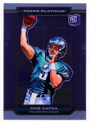 2010 Topps Platinum Mike Kafka #132 Rookie   RC Philadelphia Eagles
