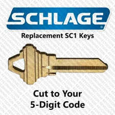 SCHLAGE (SC1) 5 Pin Key Cut to Your Code