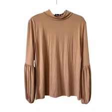 The Limited Mock neck Bubble Sleeve Top Size L