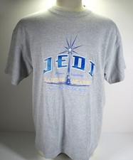 Vintage Star Wars Jedi Training Academy Lucasfilm Gray Cotton T-Shirt Men's XL