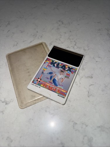 Klax TurboGrafx 16 TG-16 1990 Authentic Cart + Sleeve