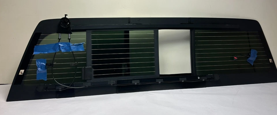 Fit 2014-2018 GMC Sierra 1500 Rear Glass Power Slider Heated w/ Regulator+2Glues Foto 4 de 4