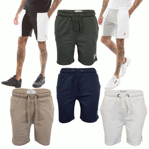 Mens Brave Soul Gym Jogger Shorts LOCUST Lounge Bottoms Cotton Pants Fashion New