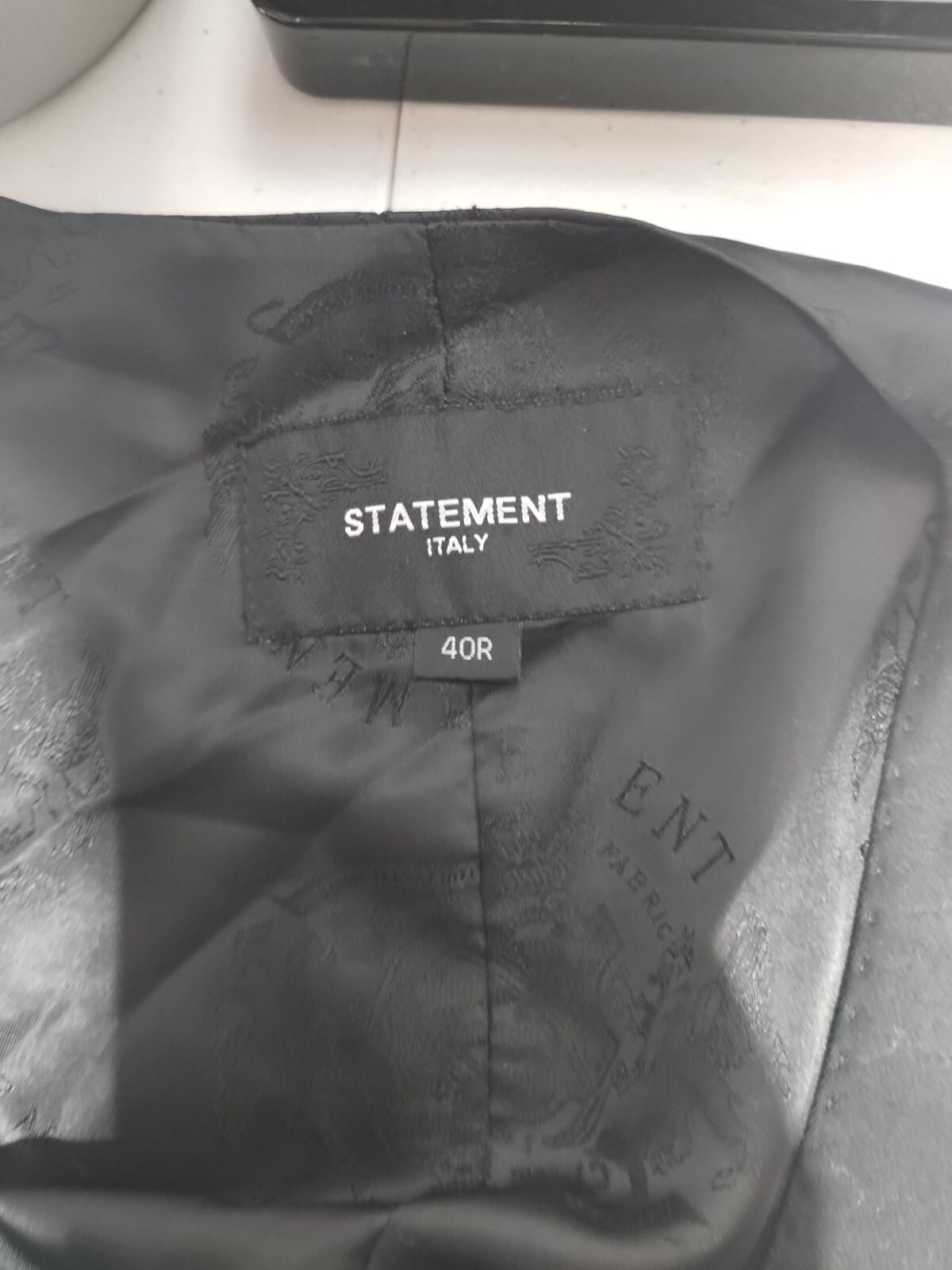 Statement Italy Single Breasted Solid Black Suit … - image 7