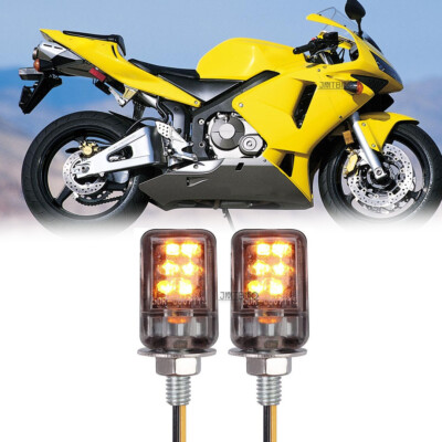 F4 Racing Sign Light 2xMotorcycle 6mm LED Turn Signal Light Indicator For Honda CBR 600 900 ...