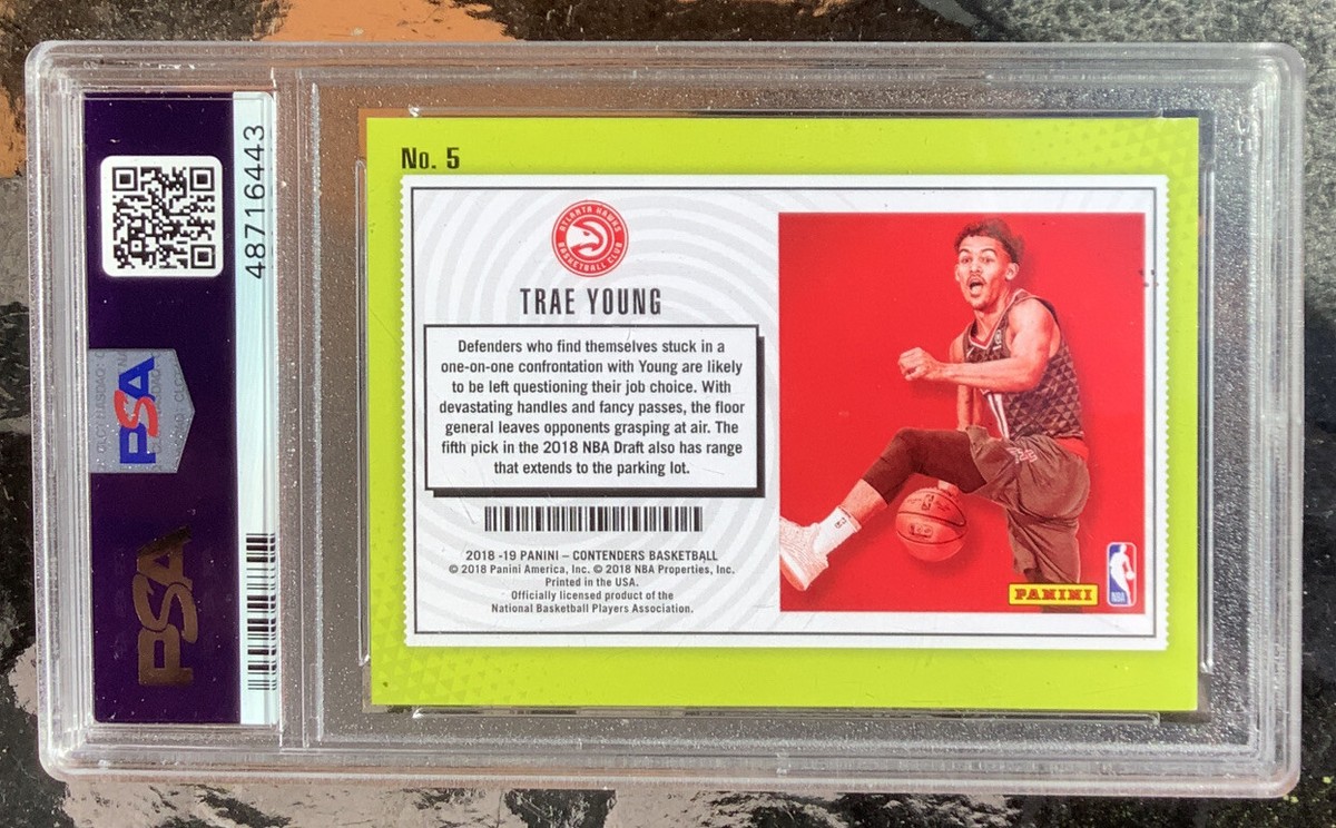 2018 Panini RC TRAE YOUNG PSA 9 Panini Contenders Lottery Ticket