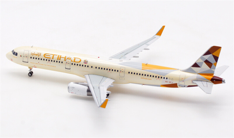 エティハド航空 A321 A6-AEJ 1/200 1:200 Airbus A321 A6-AEJ FROM ABU DHABI TO THE WORLD Inflight