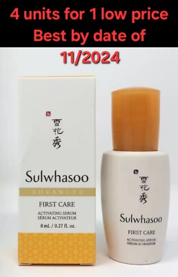 SULWHASOO FIRST CARE ACTIVATING SERUM 0.27FL OZ. - 4 Units - Best By 11/2024