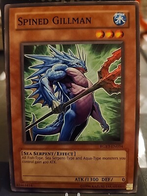 worst yugioh deck ever Spined Gillman - Yugioh Water Monster - Vintage