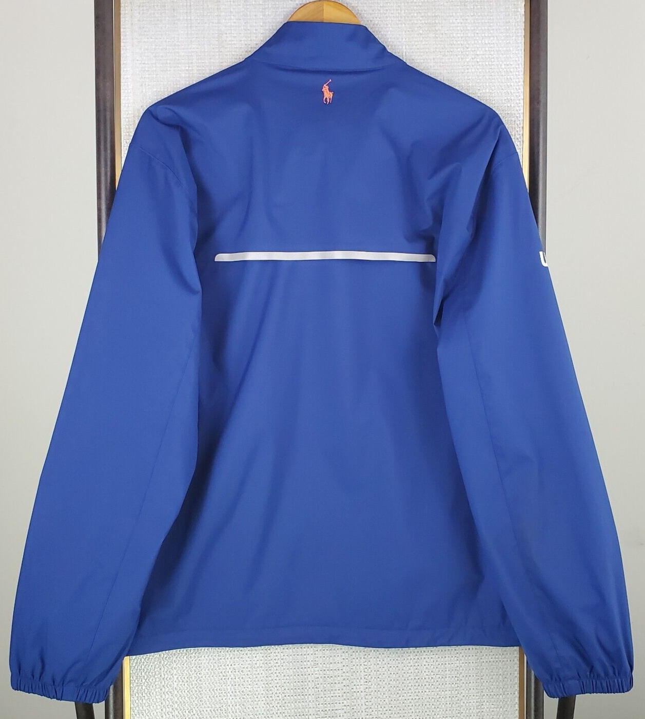 PONY Giacca a vento POLO GOLF x ERIN HILLS taglia large uomo full zip blu US Open