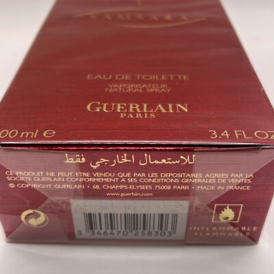GUERLAIN SAMSARA EDT 100 ml 3.4 oz Spray Discontinued Red Bottle